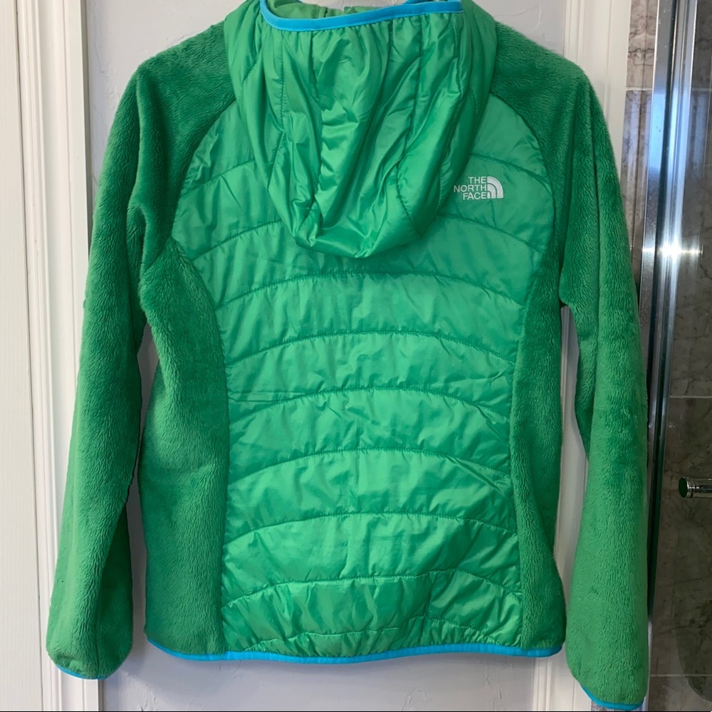 The North Face Girls Green Fleece & Quilted Jacket - Picture 3 of 8